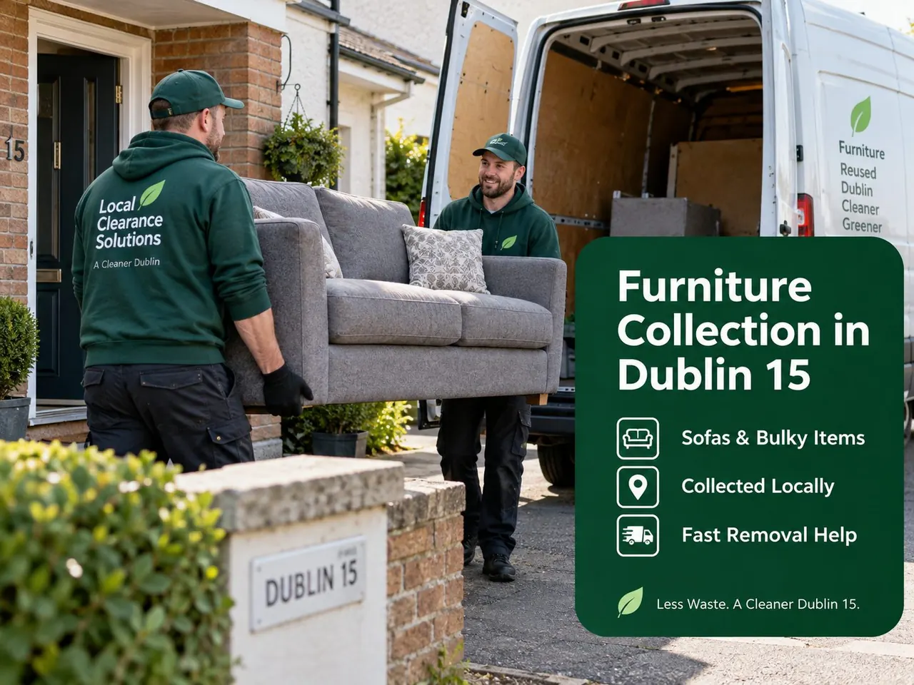 Illustrative image for furniture collection enquiries in Dublin 15